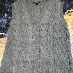 Dark grey sweater vest